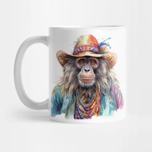 Watercolor Boho Monkey #2 Mug